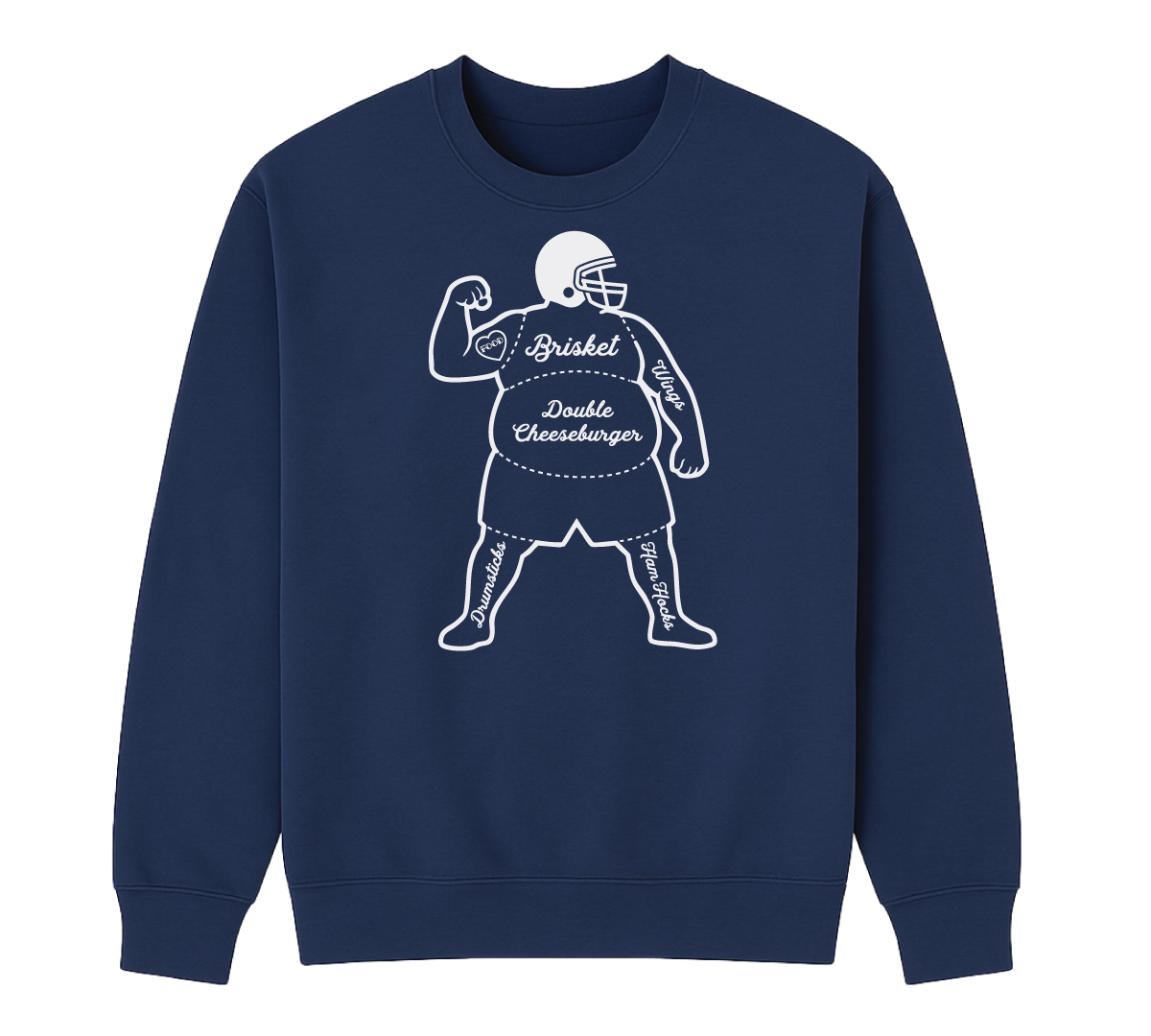 Big Man-atomy Crew Neck