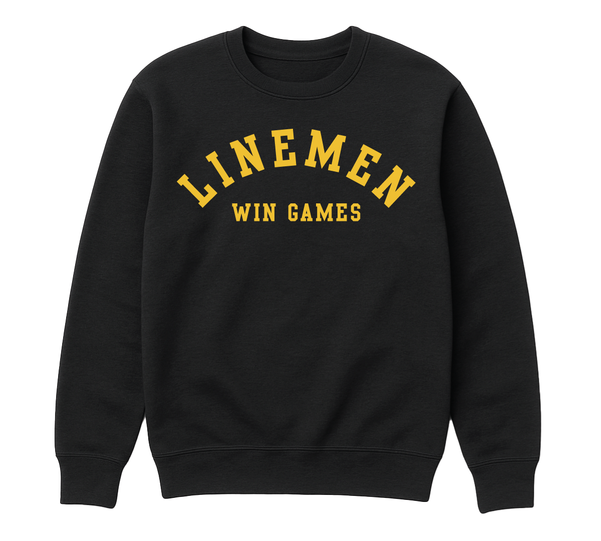 Linemen Win games Crew Neck - Iowa