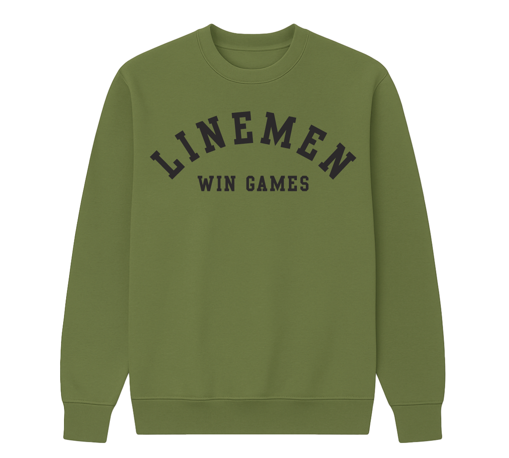 Linemen Win Games Crew Neck