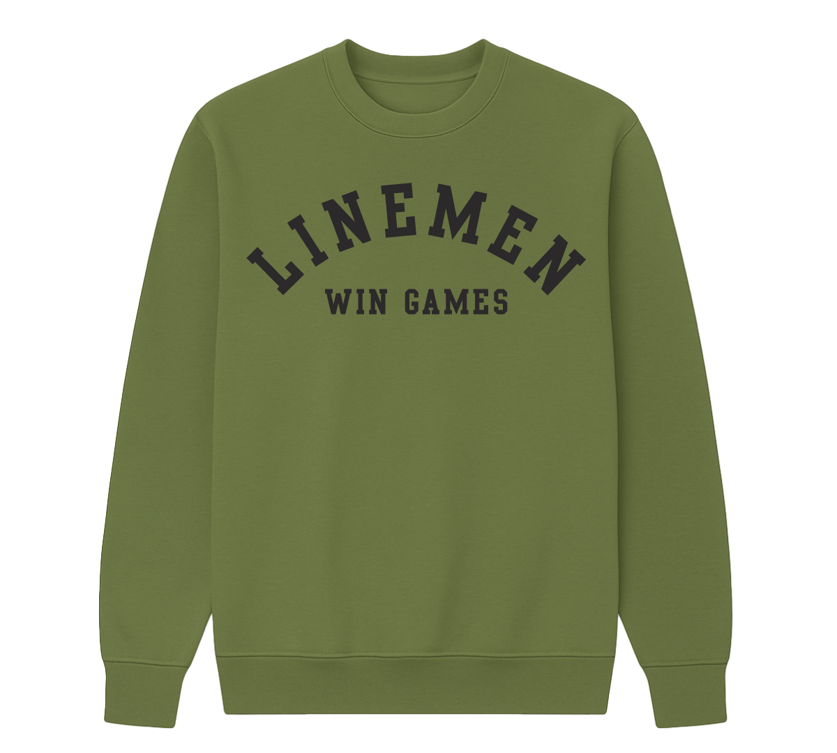 Linemen Win Games Crew Neck