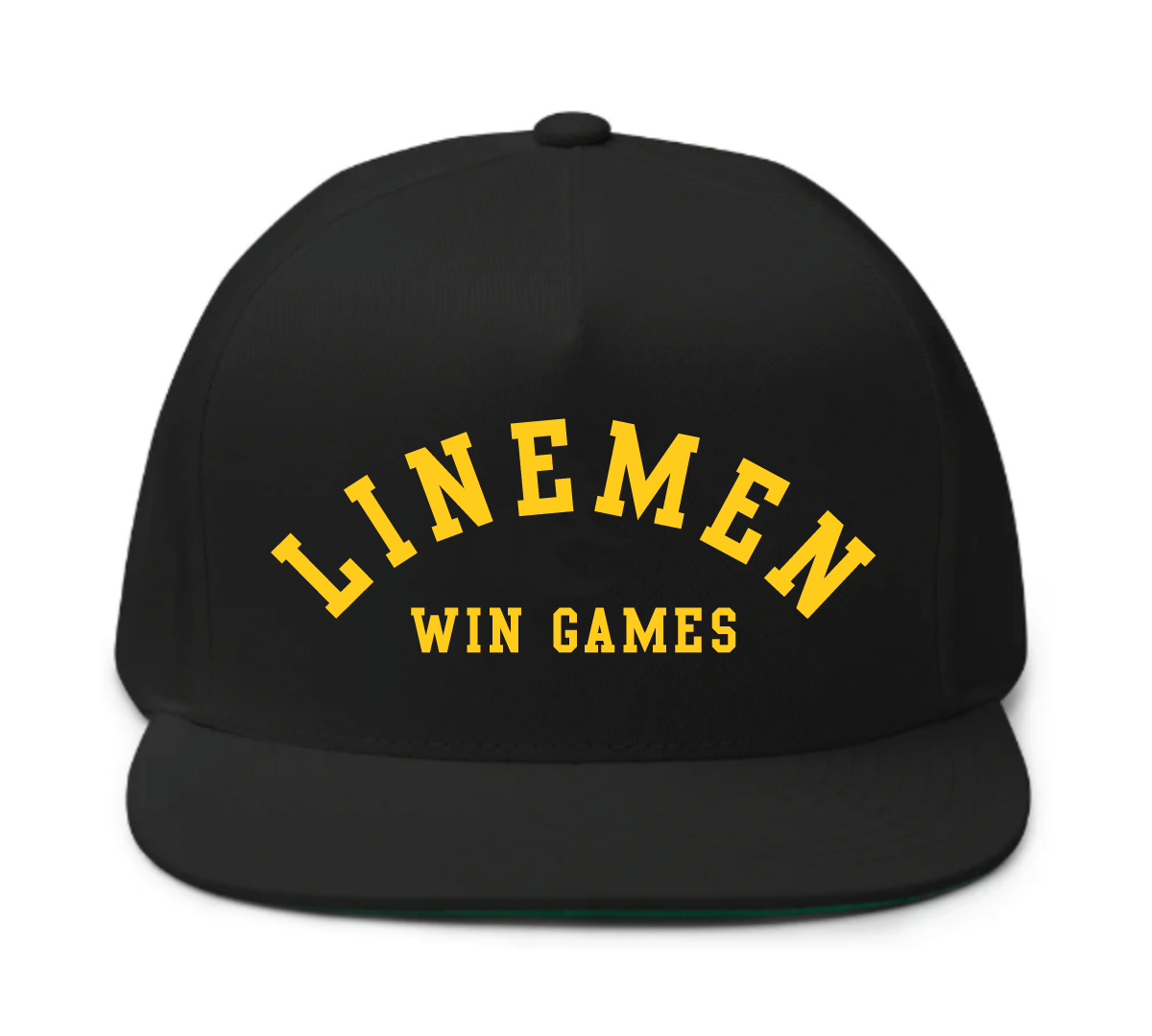 Linemen Win Games 5-Panel Snapback - Iowa