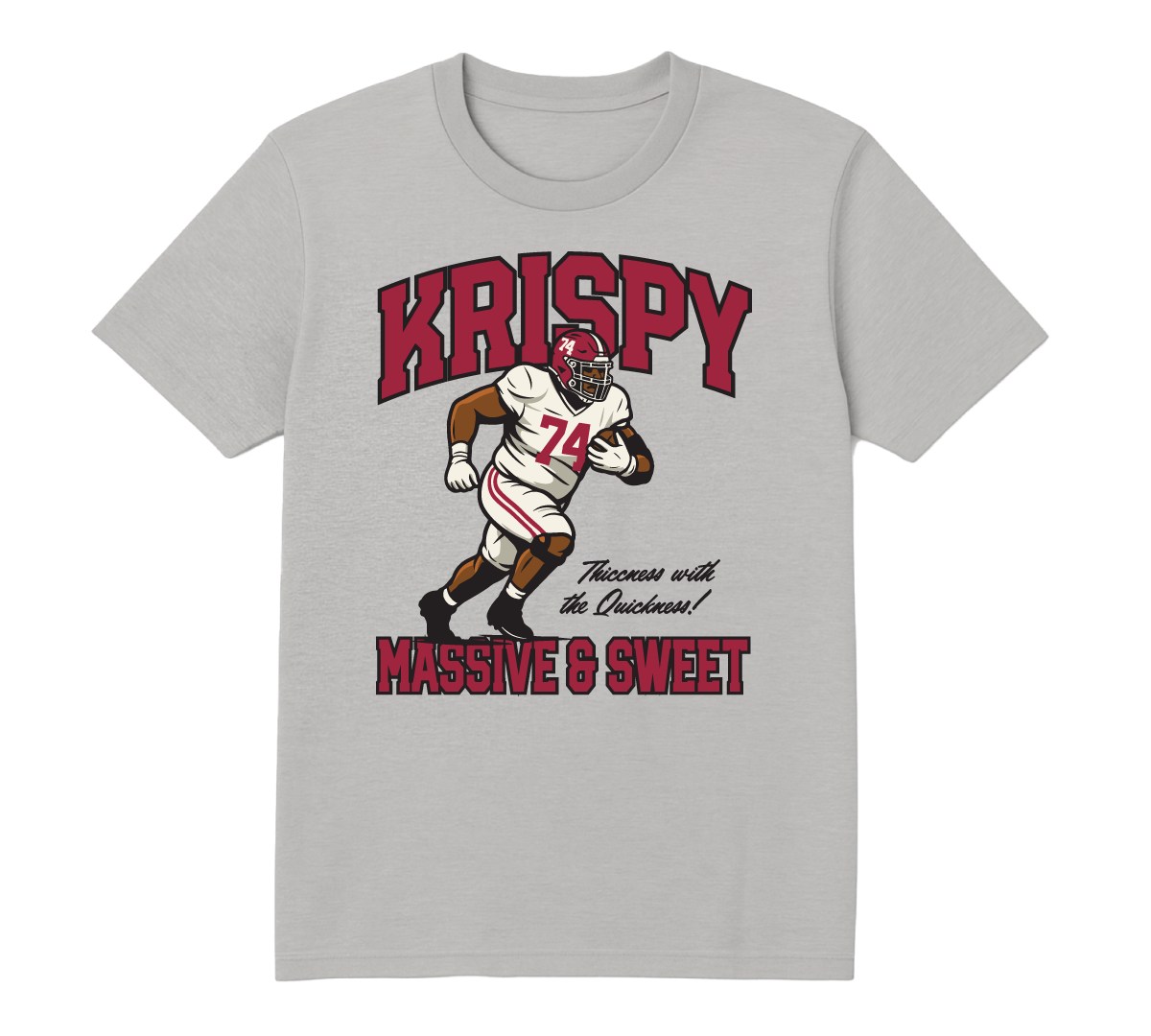 Krispy Adult T-Shirt (Grey) - BMN x Kadyn Proctor