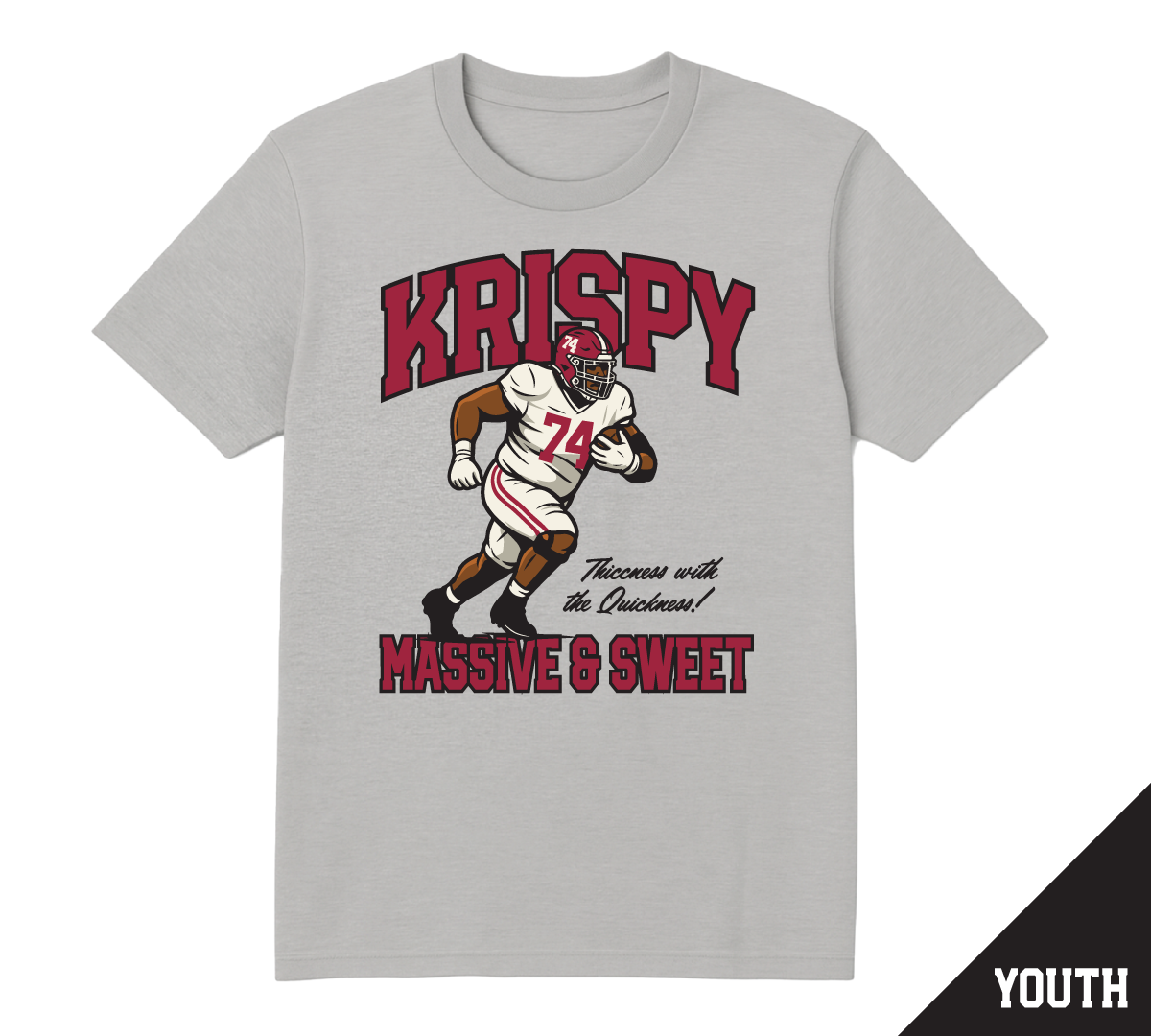 Krispy Youth T-Shirt (Grey) - BMN x Kadyn Proctor